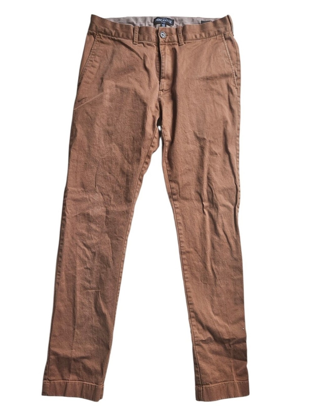 J. Crew Mercantile Flex Chino Pants Mens 29x32 Brown Stretch Casual Trousers